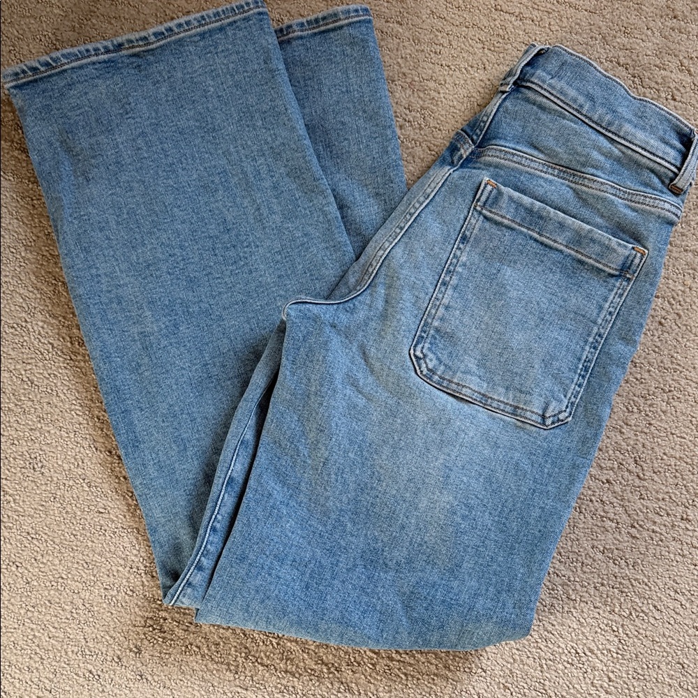 Madewell Emmitt Classic Blue Wide Leg Women's Jeans - Picture 4 of 4